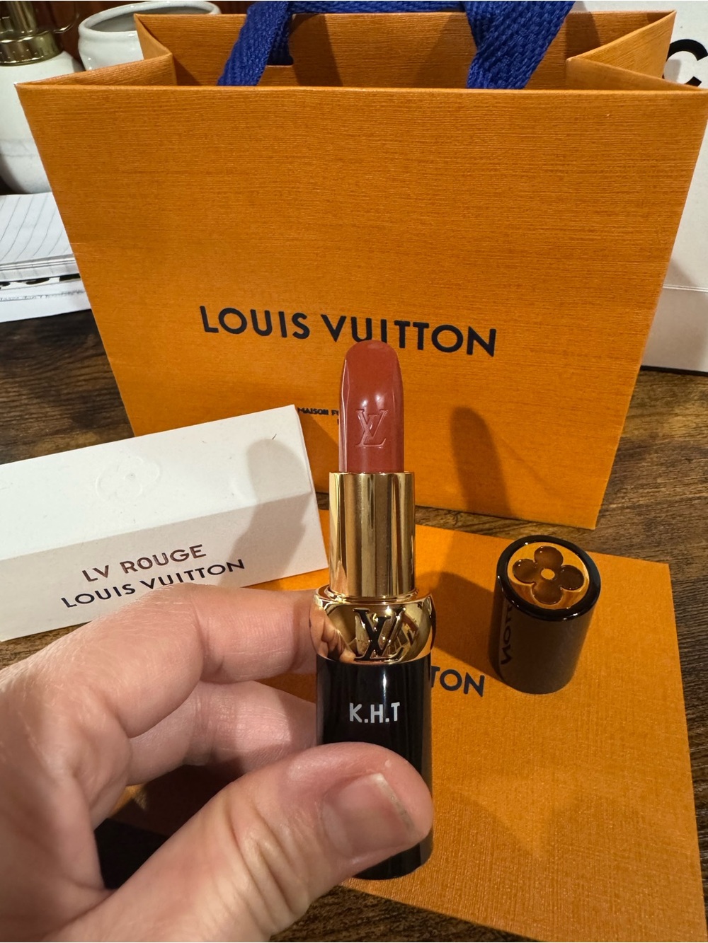 Louis Vuitton Rouge Lipstick — Warm Rose Brown